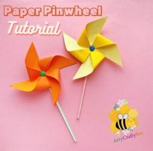 Fun Paper Pinwheels Tutorial (3 Templates) - Arty Crafty Bee