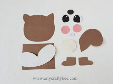 Paper Bag Chipmunk Craft For Preschoolers With Easy Template - Arty ...